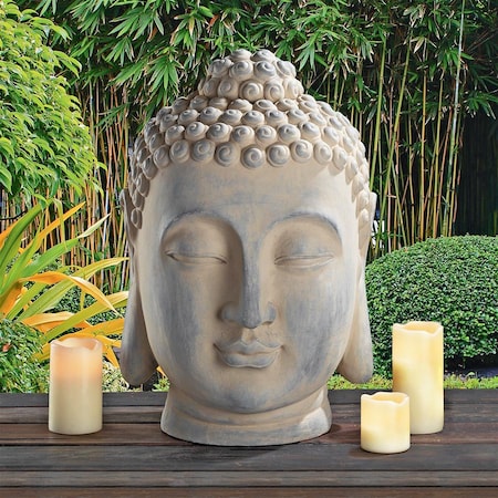 Design Toscano Spiritual Meditation Buddha Head Statue FU82264